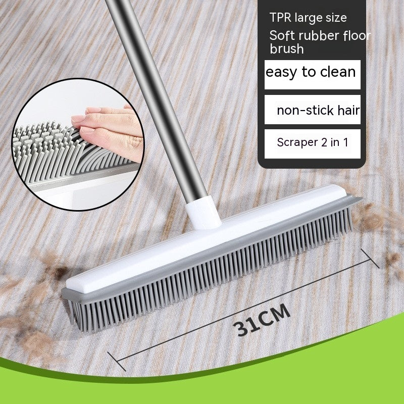 Cleaning Brush Soft Brush Scraping Brush Dual-purpose Rubber Brush Wood Floor Brush Dogs And Cats Fur Carpet