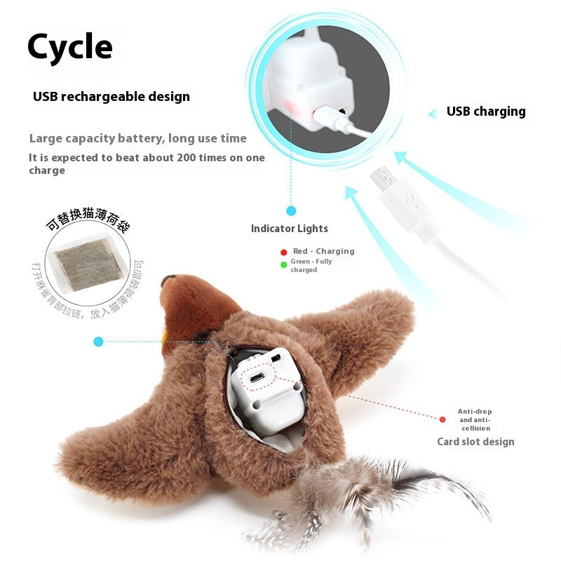 Interactive Cat Plush Toys For Indoors