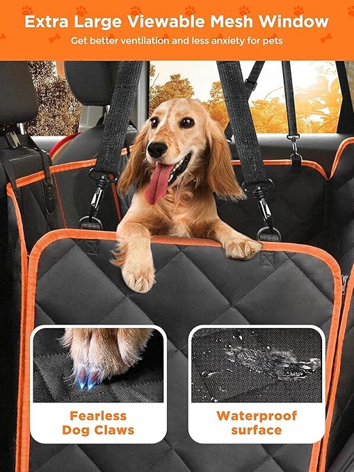 Dog Car Seat Cover, Scratchproof Waterproof