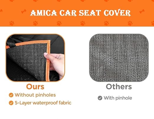 Dog Car Seat Cover, Scratchproof Waterproof